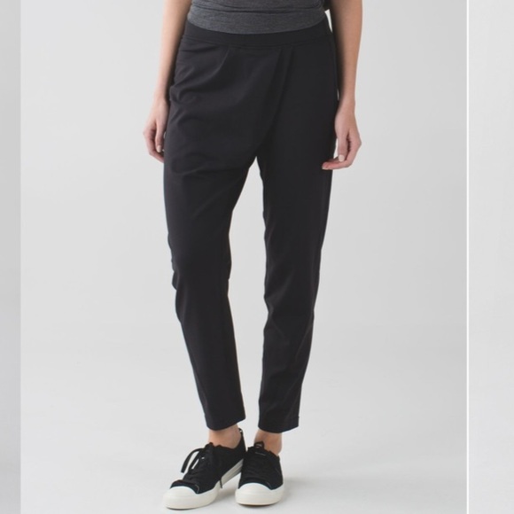 Lululemon Wrap It Up Trouser Pant Black Athleisure - Picture 3 of 14